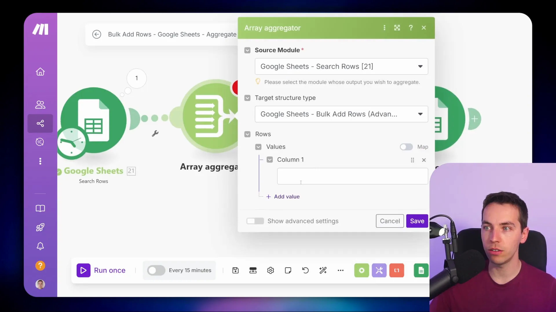 Array Aggregator example for bulk operations