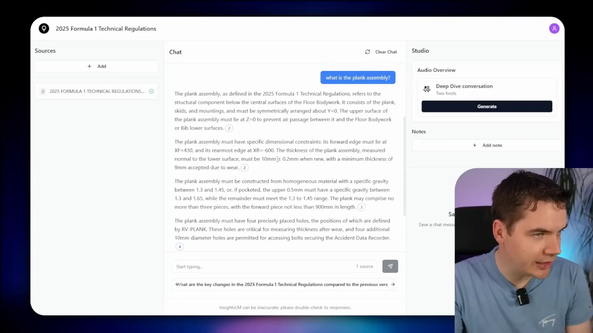 Detailed answer about plank assembly with citations in InsightsLM app