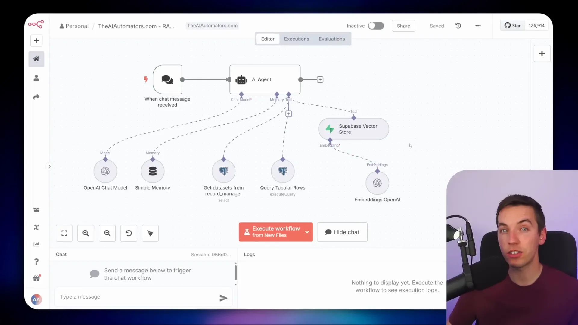 Hybrid agentic system combining vector database and relational SQL queries