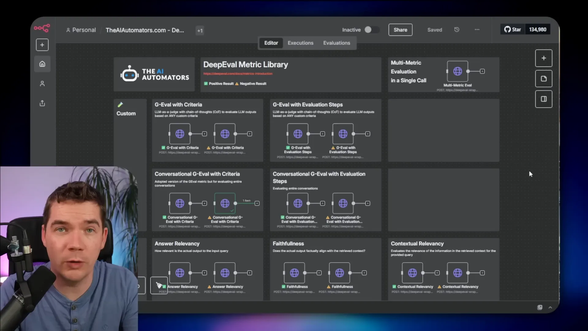 Diagram showing test case storage, command center, and workflow under test