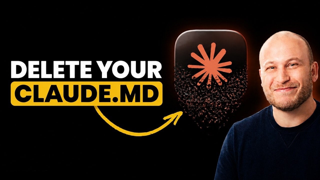 video thumbnail for 'Boris Cherny Just Told Us To Delete Our CLAUDE.md Files'