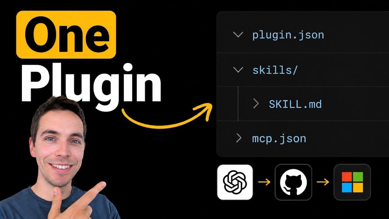 video thumbnail for 'OpenAI Just Announced The New Plugin Format for AI Agents'