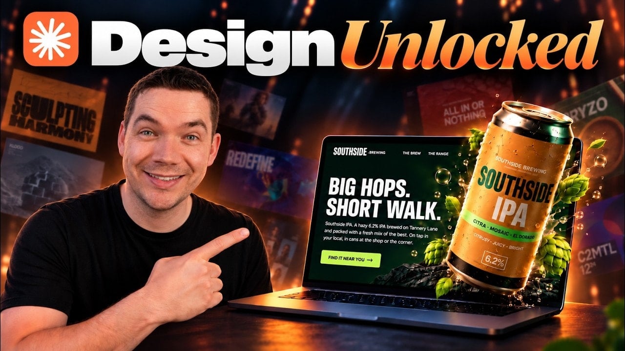 video thumbnail for 'Claude + Design Inspiration = Beautiful Websites'