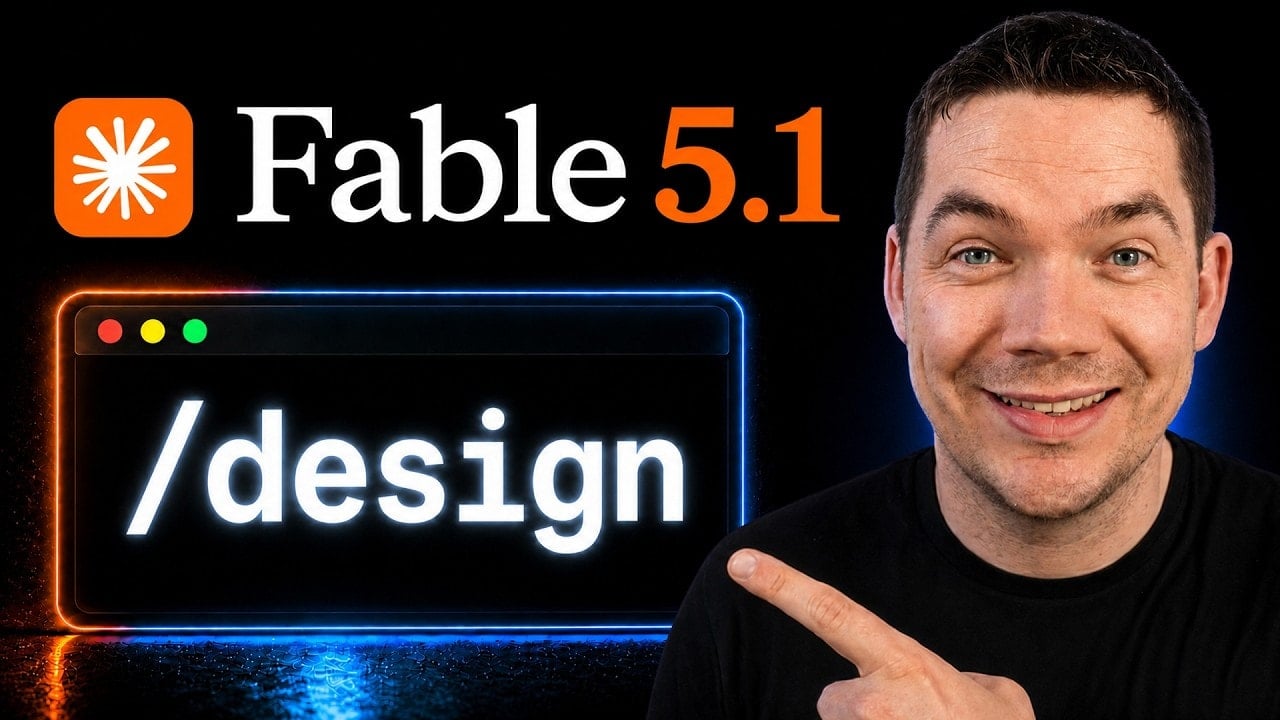 video thumbnail for 'Fable 5.1 + Claude Code /design (Beginner's Guide)'